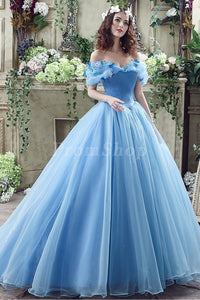 Ball-Gown/Princess Scoop Neck Floor Length Chiffon Prom Dress