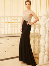 V-Neck Evening Dresses with Split