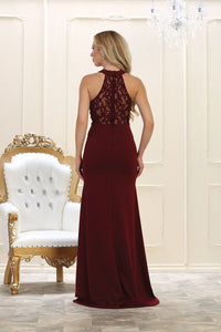 Sexy Sheath/Column Sleeveless Halter Beading Long Prom Dresses