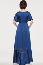 A-Line/Princess Asymmetrical V-neck Mother of the Bride Dress