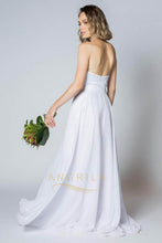 A-Line/Princess Halter Lace Wedding Dress