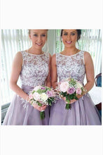 Pleasant A-line Tea-length Sleeveless Organza Bridesmaid Dresses