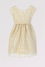 A-Line/Princess Knee-length Flower Girl Dress with Bow(s)
