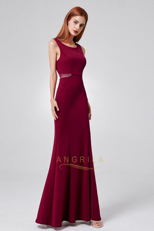 Sheath/Column Scoop Neck Sexy Evening Dress