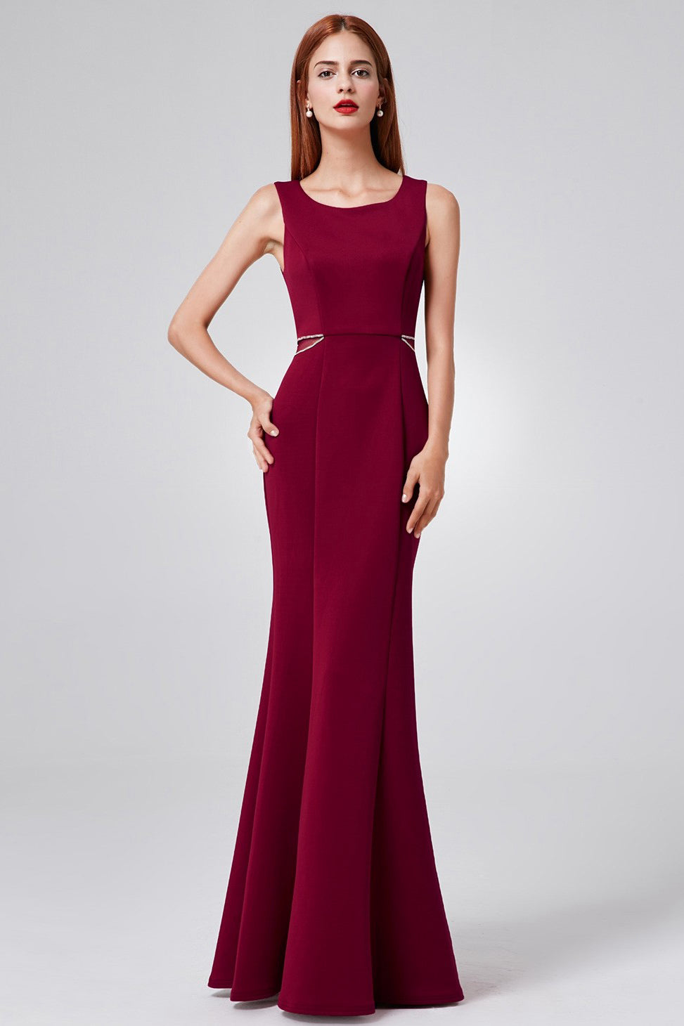 Sheath/Column Scoop Neck Sexy Evening Dress Main image