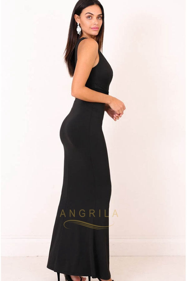 Trumpet/Mermaid V-neck Sexy Prom Dress with Sash Secondary image