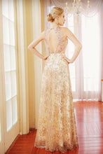 Sequined Sheath/Column Scoop Neck Long Prom Dress with Sequins