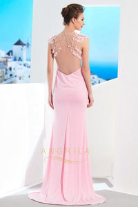 Trumpet/Mermaid Sweep Train Long Evening Dress with Beading