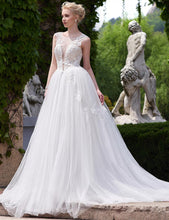 Sleeveless Applique Bridal Wedding Dresses