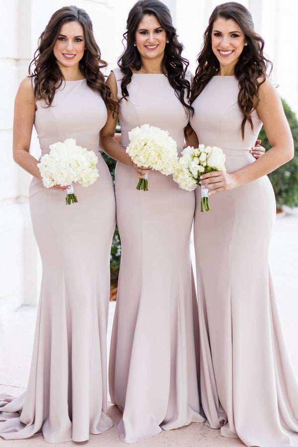 Trumpet/Mermaid Sleeveless Zipper Bridesmaid Dress – Angrila