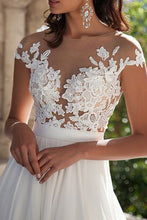 Appliqued Sexy Chiffon Wedding Dresses