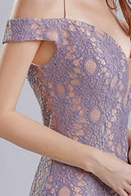 Trumpet/Mermaid Off-the-Shoulder Sweep Train Long Prom Dress