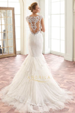 Trumpet/Mermaid Lace and Stratified Layers Wedding Dresses