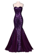 Mermaid Sweetheart Sequin Prom Evening Dress