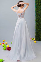 Long Handmade Flower Sleeveless Evening Dresses with Belt