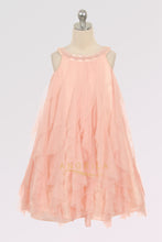A-line/Princess Halter Mesh Waterfall Tea-length Flower Girl Dresses