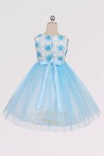 A-line/Princess Scoop Neckline Tulle Flower Girl Dresses with Sash