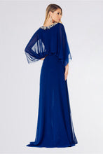 A-Line Scoop Neck Floor-Length Chiffon Bridesmaid Dress With Split Front