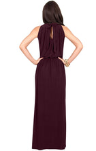 Chiffon High Neck Floor-Length Sleeveless Bridesmaids Dresses