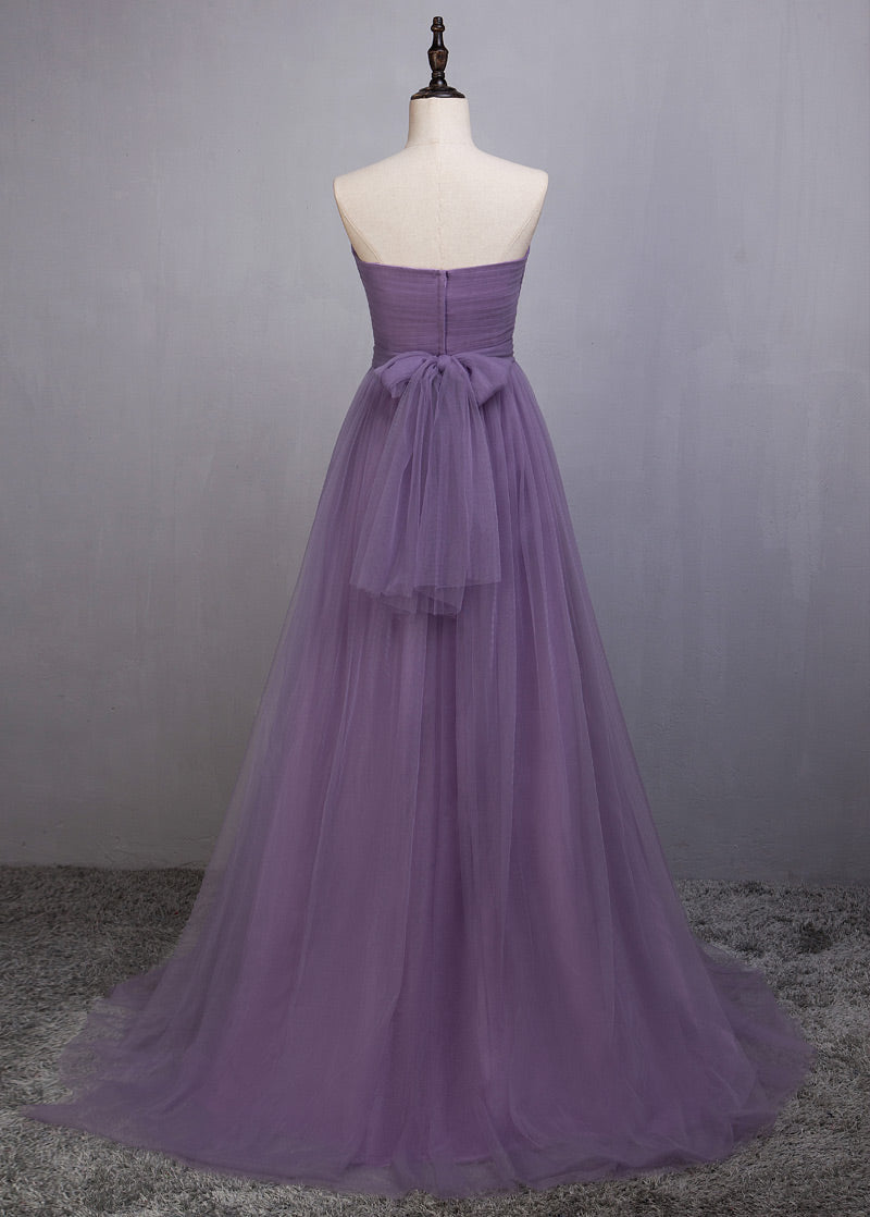 Convertible Tulle A-Line Bridesmaid Dress