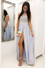 A-Line/Princess Lace Floor-Length Sleeveless Bridesmaids Dresses