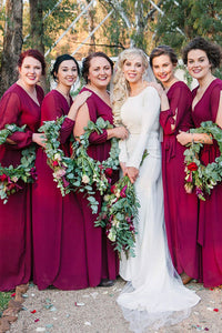 A-Line/Princess Chiffon Floor-Length Bridesmaids Dresses