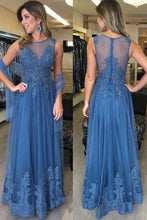 Scoop Neck  Lace Floor-Length Sleeveless Prom Dresses