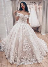 New Off-the-Shoulder Lace Bridal Wedding Dresses