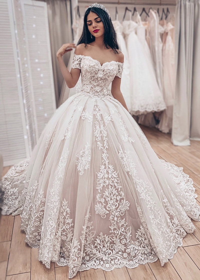 Off-The-Shoulder Wedding Dress Styles for Every Bride