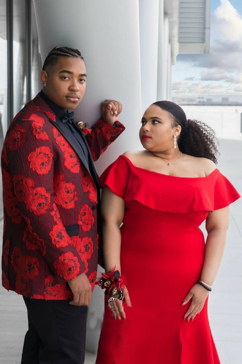 A-Line/Princess  Off-the-Shoulder Plus Size Dresses