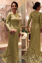 Lace Long Sleeves Sheath/Column Mother of the Bride Dresses