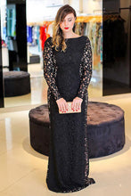Long Sleeves Lace Off-the-Shoulder Prom Dresses