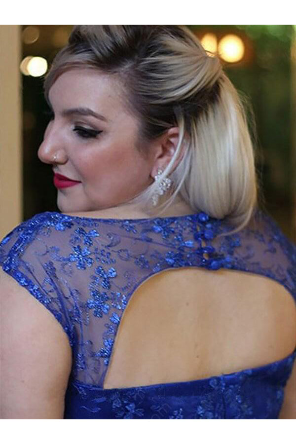 Regular Straps Chiffon Sleeveless Plus Size  Prom Dresses