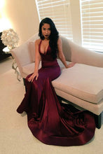 Trumpet/Mermaid  Satin  Floor-Length Prom Dresses