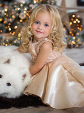 A-Line/Princess Asymmetrical Satin Flower Girl Dresses