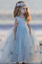 Tulle Sleeveless Flower(s) Flower Girl Dresses