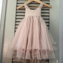 Tulle Beading Sleeveless Flower Girl Dresses