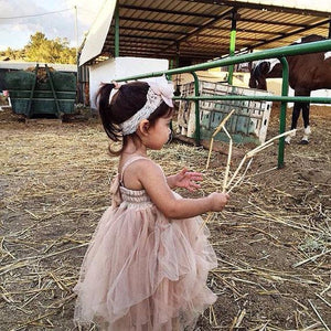 Tulle Beading Sleeveless Flower Girl Dresses