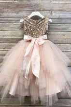 Tulle  A-Line/Princess  Sequined Flower Girl Dresses