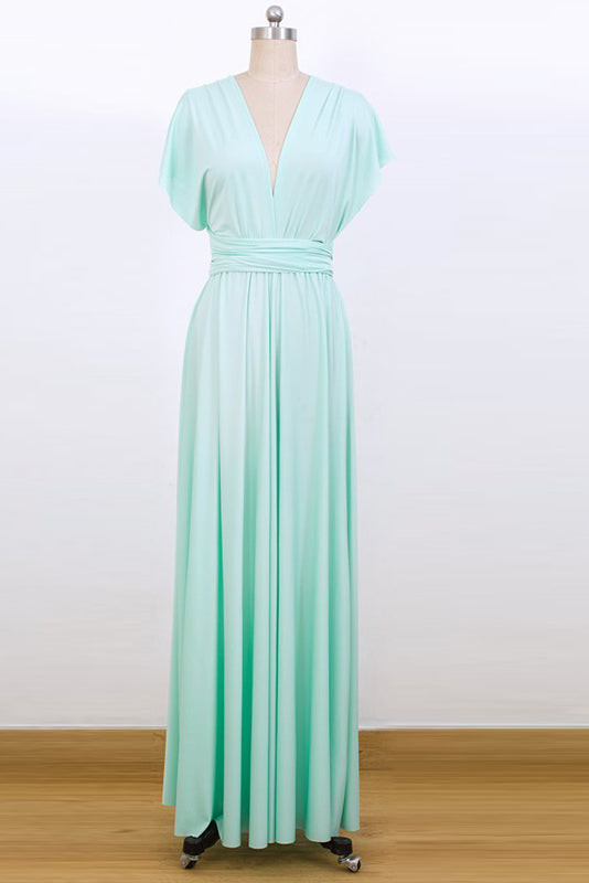 Convertible Stretch Jersey A-Line Bridesmaid Dress
