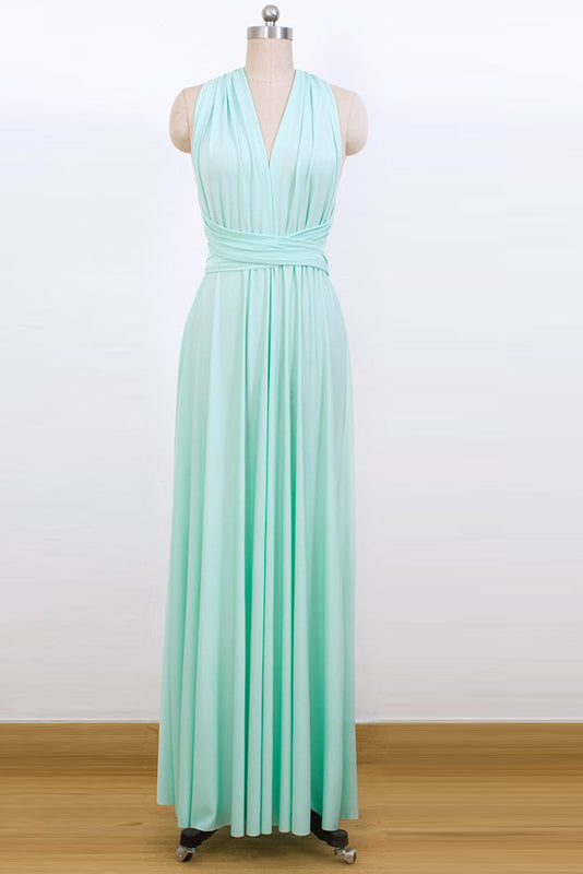 Convertible Stretch Jersey A-Line Bridesmaid Dress