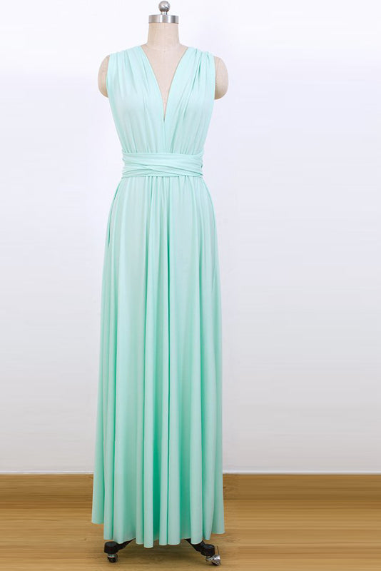 Convertible Stretch Jersey A-Line Bridesmaid Dress