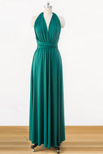 Green Floor-Length Chiffon Bridesmaids Dresses