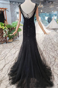 Tulle Trumpet/Mermaid Sweep Train Prom Dresses