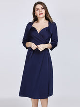 Chiffon Short 3/4 Sleeves Sweetheart Mother of the Bride Dresses