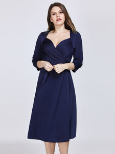 Chiffon Short 3/4 Sleeves Sweetheart Mother of the Bride Dresses