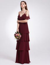 Spaghetti Straps Chiffon Long Bridesmaids Dresses 2019