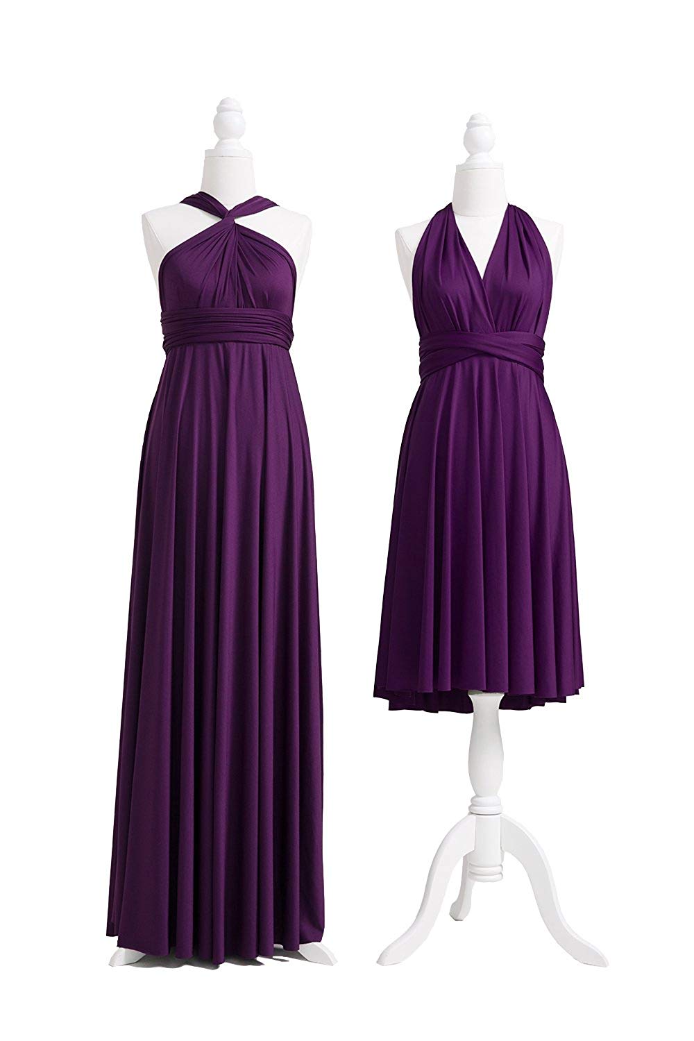 Convertible Stretch Jersey A-Line Bridesmaid Dress