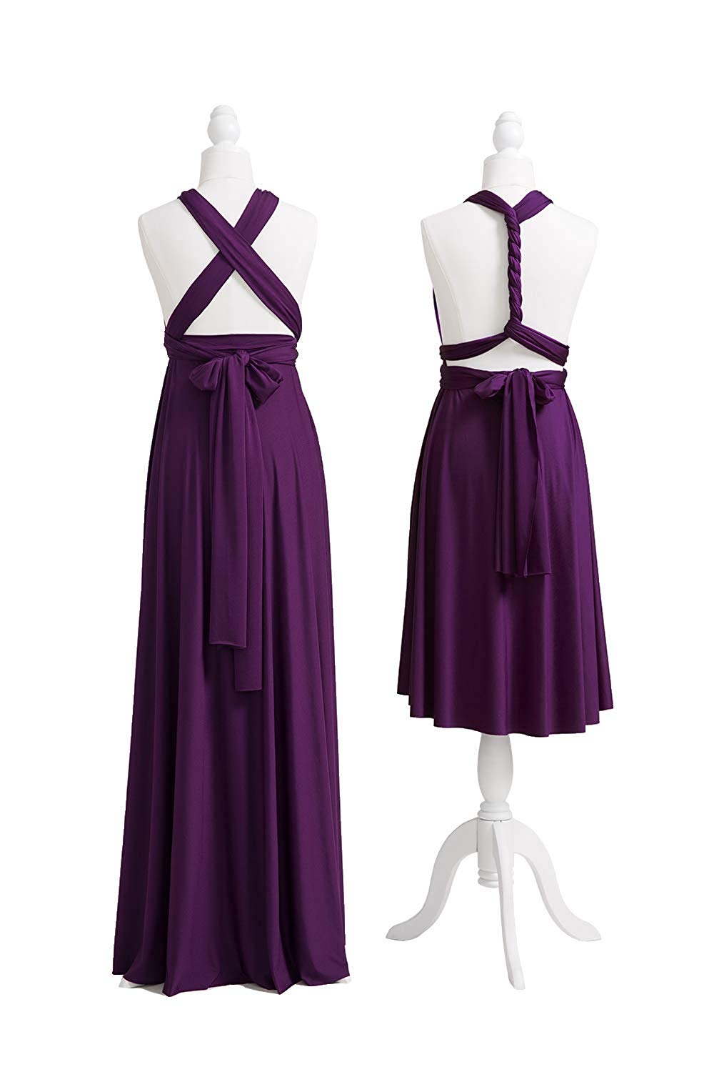 Convertible Stretch Jersey A-Line Bridesmaid Dress