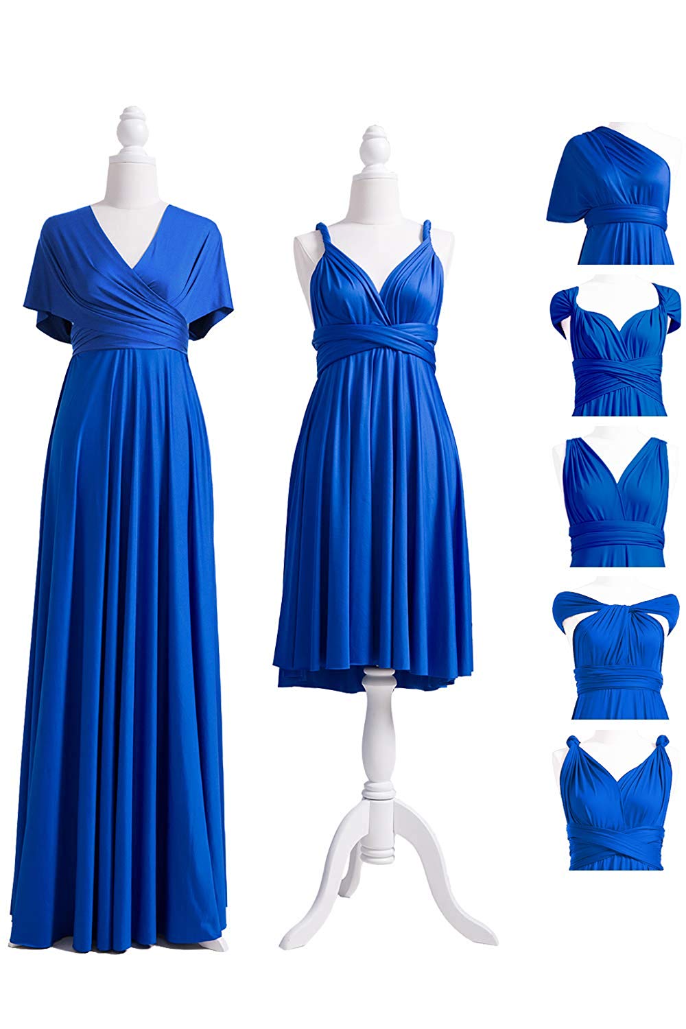 Convertible Stretch Jersey A-Line Bridesmaid Dress